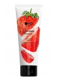 Лубрикант на водной основе OYO Aroma Gel Strawberry с ароматом клубники - 75 мл. - OYO - купить с доставкой в Долгопрудном