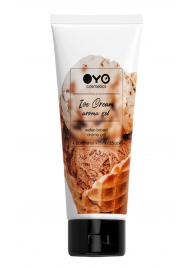 Лубрикант на водной основе OYO Aroma Gel Ice Cream с ароматом пломбира - 75 мл. - OYO - купить с доставкой в Долгопрудном