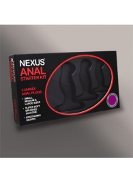Набор из 3 массажеров простаты чёрного цвета NEXUS ANAL STARTER KIT - Nexus Range - в Долгопрудном купить с доставкой