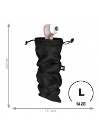Черный мешочек для хранения игрушек Treasure Bag L - Satisfyer - купить с доставкой в Долгопрудном