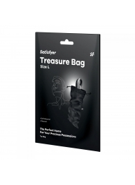 Черный мешочек для хранения игрушек Treasure Bag L - Satisfyer - купить с доставкой в Долгопрудном