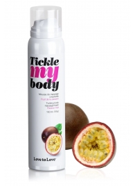 Массажная хрустящая пенка Tickle my body с ароматом маракуйи - 150 мл. - Love to Love - купить с доставкой в Долгопрудном