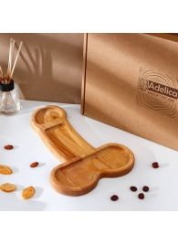 Деревянное блюдо для подачи в форме члена (32,5 х 20 х 1,7 см) - Сима-Ленд - купить с доставкой в Долгопрудном