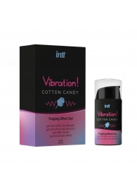 Жидкий вибратор Vibration Cotton Candy с ароматом сахарной ваты - 15 мл. - INTT - купить с доставкой в Долгопрудном