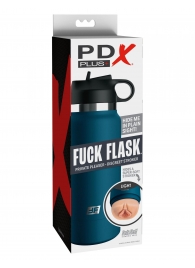 Мастурбатор-вагина в синей колбе F*ck Flask - Pipedream - в Долгопрудном купить с доставкой