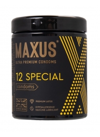 Презервативы с точками и рёбрами MAXUS Special - 12 шт. - Maxus - купить с доставкой в Долгопрудном