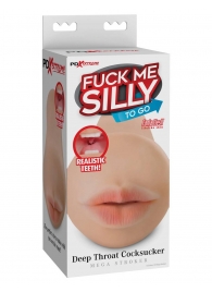 Телесный мастурбатор-ротик Deep Throat Cocksucker - Pipedream - в Долгопрудном купить с доставкой