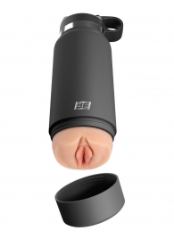 Серый мастурбатор в виде бутылки F*ck Flask - Pipedream - в Долгопрудном купить с доставкой