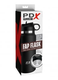 Черный мастурбатор в виде бутылки Fap Flask - Pipedream - в Долгопрудном купить с доставкой