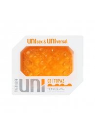 Оранжевый мастурбатор-стимулятор Tenga Uni Topaz - Tenga - в Долгопрудном купить с доставкой