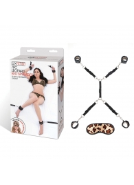 Леопардовая фиксация на матрас для рук и ног Classic Bedspreader - Lux Fetish - купить с доставкой в Долгопрудном