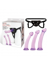 Тренировочный набор с тремя насадками Pegging Training Set - Lux Fetish - купить с доставкой в Долгопрудном