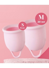 Набор из 2 розовых менструальных чаш Aura - HOT planet - купить с доставкой в Долгопрудном