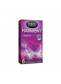 Презервативы с рёбрышками Domino Harmony - 6 шт. - Domino - купить с доставкой в Долгопрудном