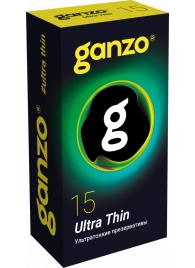 Прозрачные ультратонкие презервативы Ganzo Ultra thin - 15 шт. - Ganzo - купить с доставкой в Долгопрудном