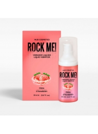 Жидкий вибратор Nuei Rock Me! с ароматом клубники - 20 мл. - Nuei cosmetics - купить с доставкой в Долгопрудном