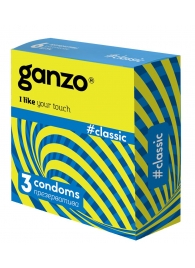 Классические презервативы с обильной смазкой Ganzo Classic - 3 шт. - Ganzo - купить с доставкой в Долгопрудном