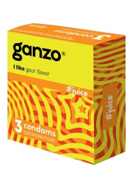 Ароматизированные презервативы Ganzo Juice - 3 шт. - Ganzo - купить с доставкой в Долгопрудном