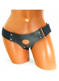 Трусики для страпона коричневого цвета - БДСМ Арсенал - купить с доставкой в Долгопрудном