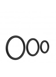 Набор из 3 чёрных колец различного диаметра - Baile - в Долгопрудном купить с доставкой