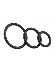 Набор из 3 чёрных колец различного диаметра - Baile - в Долгопрудном купить с доставкой
