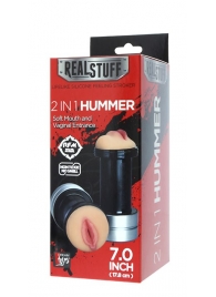 Двусторонний мастурбатор REALSTUFF 2 IN 1 HUMMER MOUTH   VAGINA - ротик и вагина - Dream Toys - в Долгопрудном купить с доставкой
