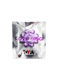 Мягкая фиолетовая гелевая насадка - Toyfa Basic - в Долгопрудном купить с доставкой