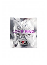 Прозрачное гелевое эрекционное кольцо с шипиками - Toyfa Basic - в Долгопрудном купить с доставкой