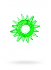 Зеленое эрекционное кольцо-солнце - Toyfa Basic - в Долгопрудном купить с доставкой