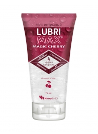 Интимный гель-смазка на водной основе Lubrimax Magic Cherry - 75 мл. - ИнтелБИО - купить с доставкой в Долгопрудном
