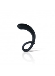 Черный массажер простаты Curving Curt - 13 см. - MyStim - купить с доставкой в Долгопрудном