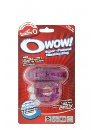 Фиолетовое эрекционное виброкольцо OWOW PURPLE - Screaming O - в Долгопрудном купить с доставкой