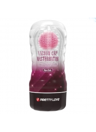 Прозрачный текстурированный мастурбатор Vacuum Cup Masturbator Black Hole - Baile - в Долгопрудном купить с доставкой