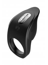 Черное эрекционное виброкольцо Vibro Lust Ring - MALESATION - в Долгопрудном купить с доставкой