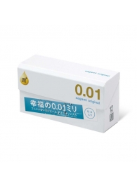 Увлажнённые презервативы Sagami Original 0.01 Extra Lub - 12 шт. - Sagami - купить с доставкой в Долгопрудном