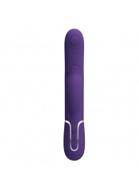 Сливовый вибратор-кролик с пульсацией Gigi - 22,8 см. - Baile