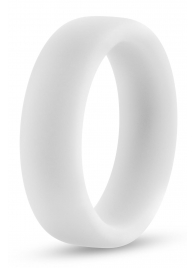 Белое люминесцентное эрекционное кольцо Silicone Glo Cock Ring - Blush Novelties - в Долгопрудном купить с доставкой