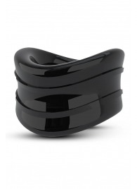Черное эрекционное кольцо на мошонку Beef Ball Stretcher Snug - Blush Novelties - в Долгопрудном купить с доставкой
