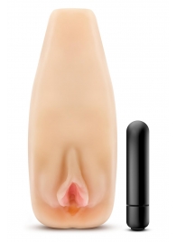 Мастурбатор-вагина с вибрацией Soft   Wet Natasha Realistic Beige Masturbator - Blush Novelties - в Долгопрудном купить с доставкой