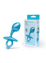 Голубая анальная пробка для массажа простаты Bulb Silicone Prostate Plug - 10,7 см. - b-Vibe - в Долгопрудном купить с доставкой