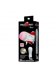 Мастурбатор-вагина Flora White с присоской и 12 режимами вибрации - Baile - в Долгопрудном купить с доставкой