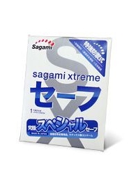 Презерватив Sagami Xtreme Ultrasafe с двойным количеством смазки - 1 шт. - Sagami - купить с доставкой в Долгопрудном
