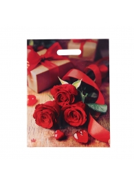 Пакет с принтом в виде роз (31х40 см) - Сима-Ленд - купить с доставкой в Долгопрудном