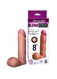 Фаллическая насадка для страпона UNICOCK 8  - 20 см. - LOVETOY (А-Полимер) - купить с доставкой в Долгопрудном