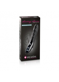 Вибратор с электростимуляцией Sizzling Simon Black Edition - 27 см. - MyStim - купить с доставкой в Долгопрудном