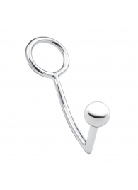 Кольцо на пенис с анальным стимулятором Stainless Steel Anal Hook   Cock Ring - BlueLine - в Долгопрудном купить с доставкой