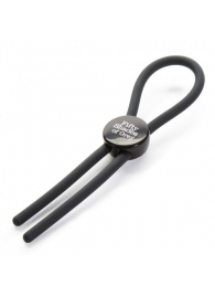 Тёмно-серое эрекционное кольцо с зажимом Again and Again Adjustable Cock Ring - Fifty Shades of Grey - в Долгопрудном купить с доставкой