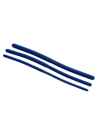 Набор из 3 синих силиконовых уретральных расширителей Invasion Silicone Urethral Sound Trainer Set - XR Brands - купить с доставкой в Долгопрудном