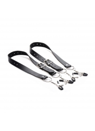 Ремни с зажимами для половых губ Spread Labia Spreader Straps with Clamps - XR Brands - купить с доставкой в Долгопрудном
