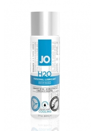 Охлаждающий лубрикант на водной основе JO Personal Lubricant H2O COOLING - 60 мл. - System JO - купить с доставкой в Долгопрудном
